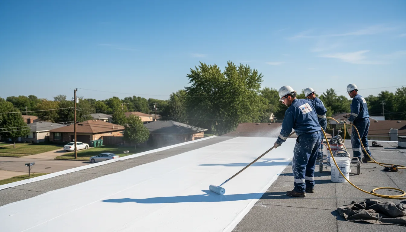 Commercial roof coating in Chester, VT near me